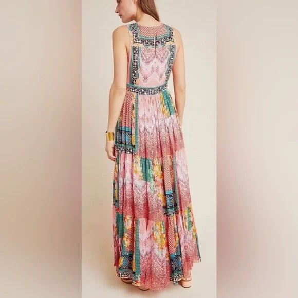 Anthropologie Bhanuni by Jyoti Alessandra Maxi Dress Size 10 - Picture 5 of 11